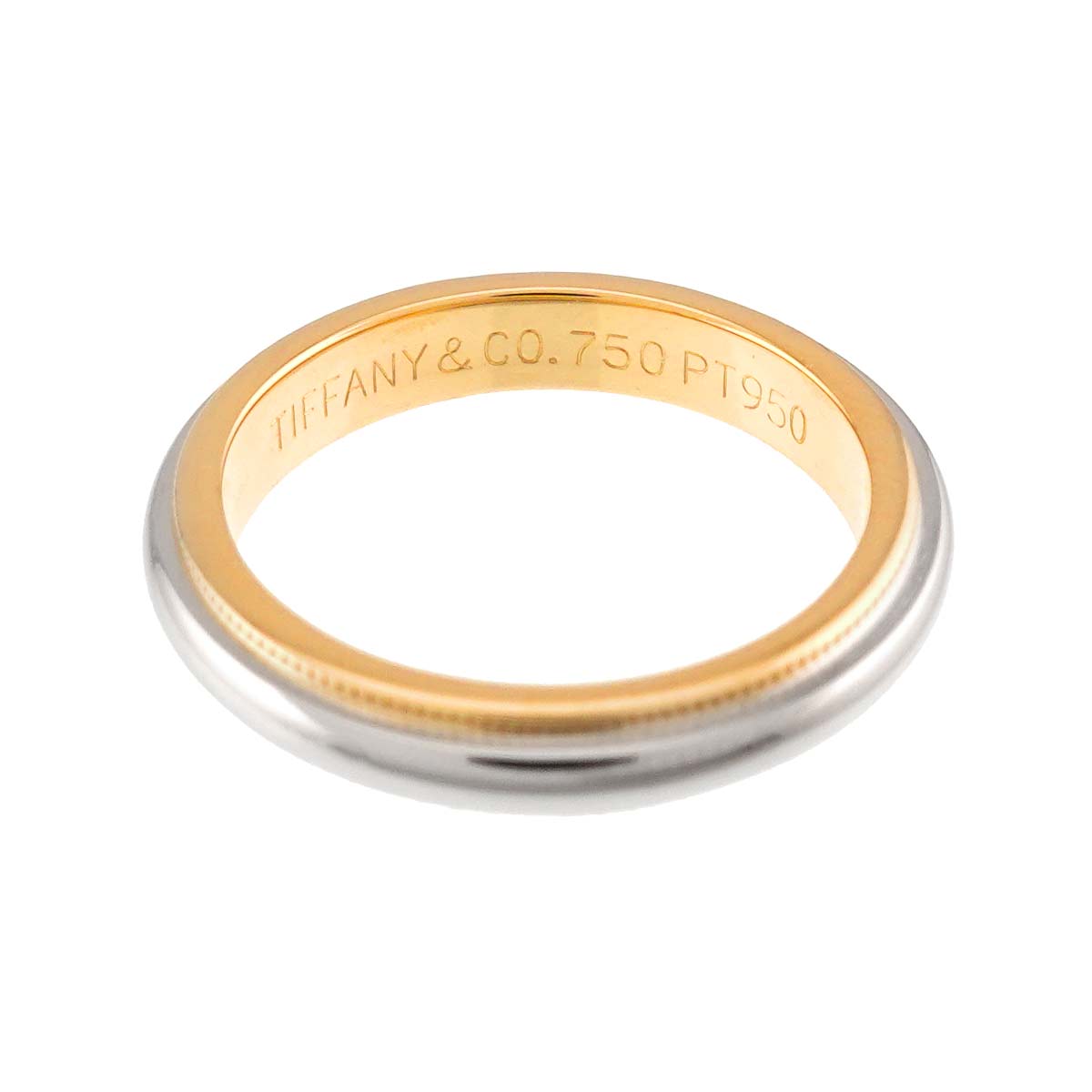 Milgrain Band Ring 18K YG 750 Pt Size4.75-5(US)