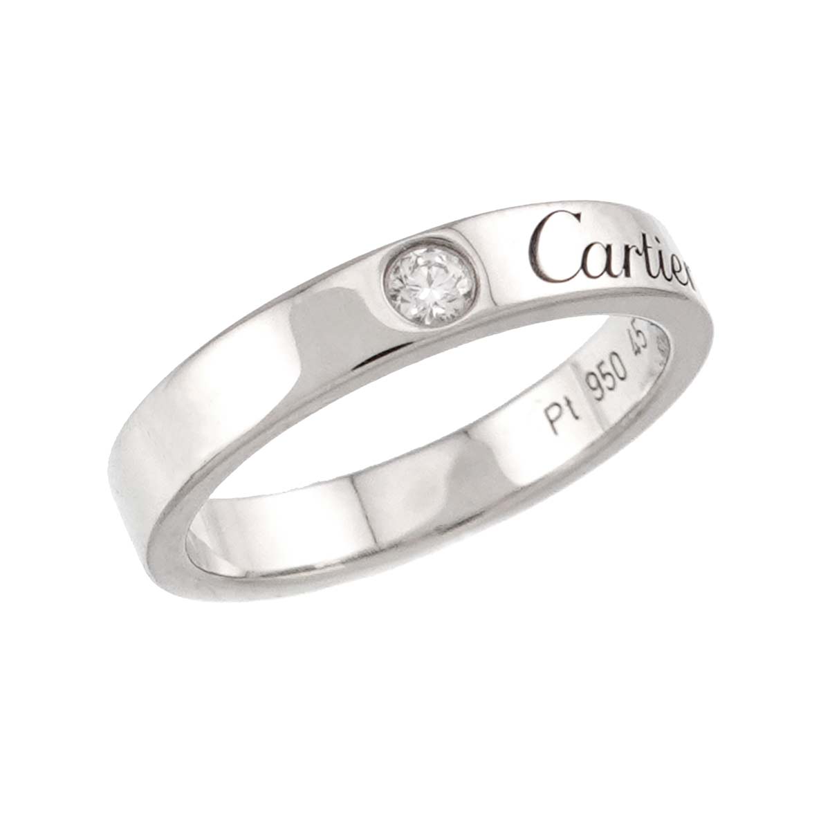 C de Diamond 1P Ring Pt Platinum size45 3.25(US)