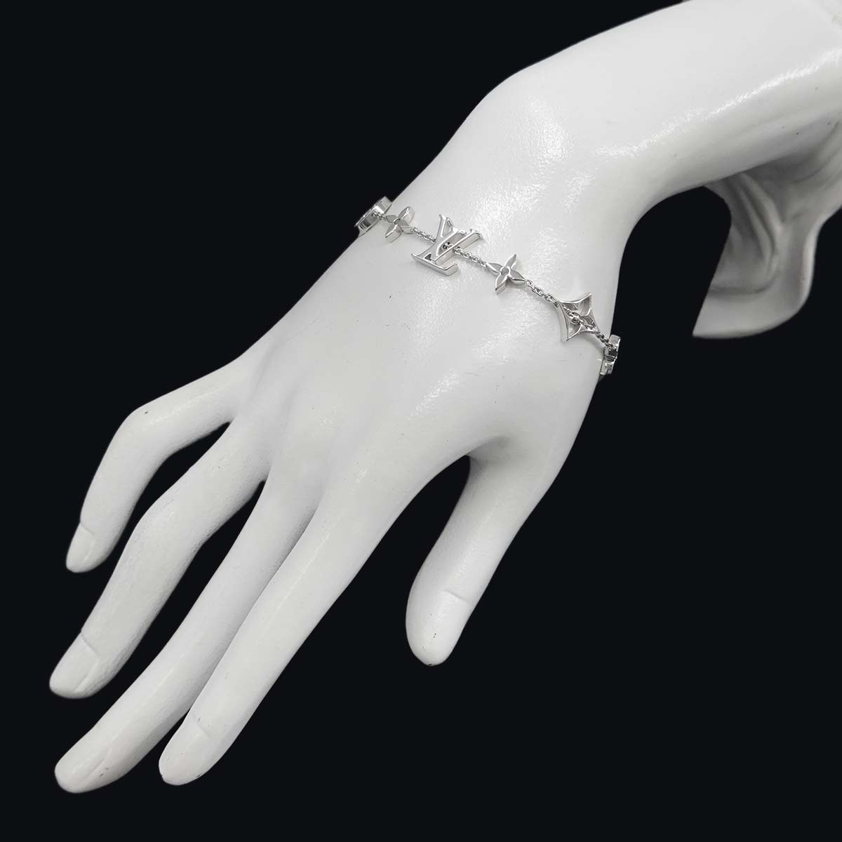 Monogram Bracelet 18K White Gold 750