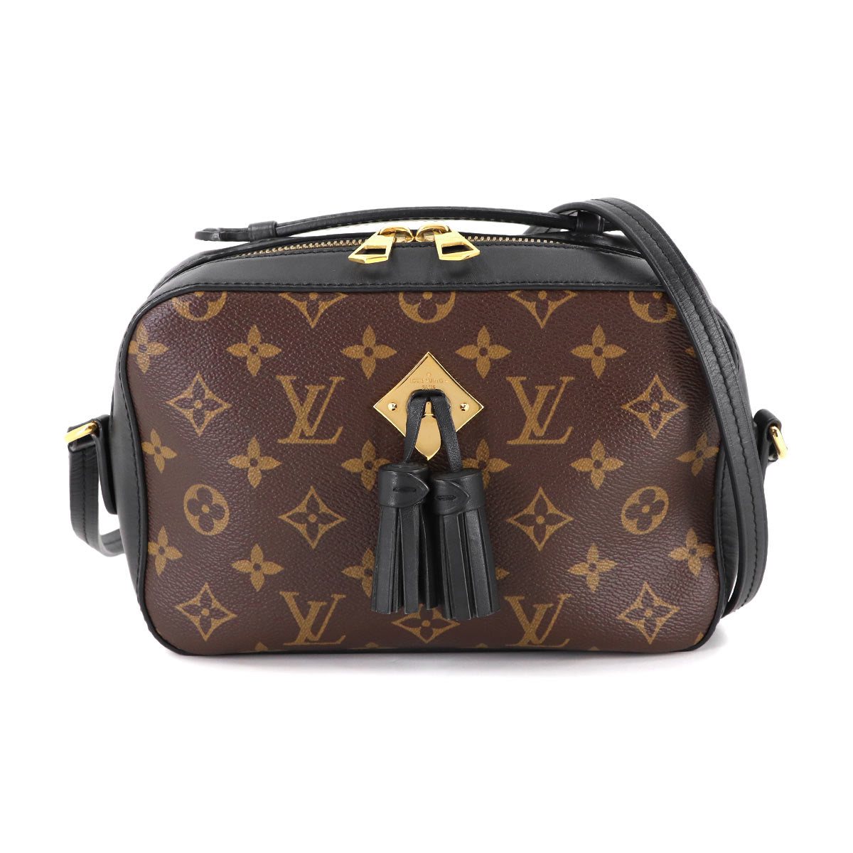 Monogram Saintonge Shoulder Bag Brown Noir M43555 Purse