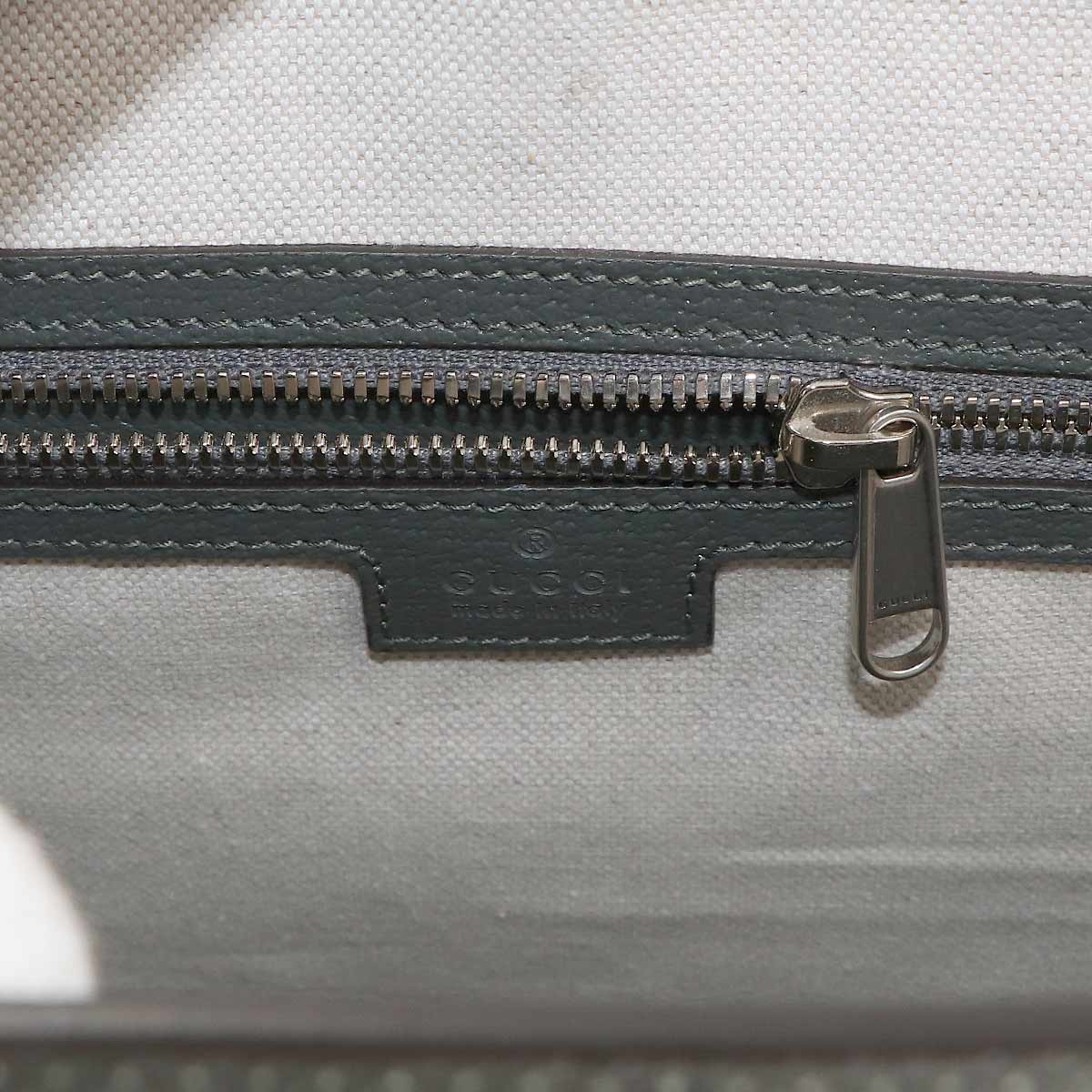 Ophidia Medium Tote Shoulder Bag GG Supreme Leather Gray 731793