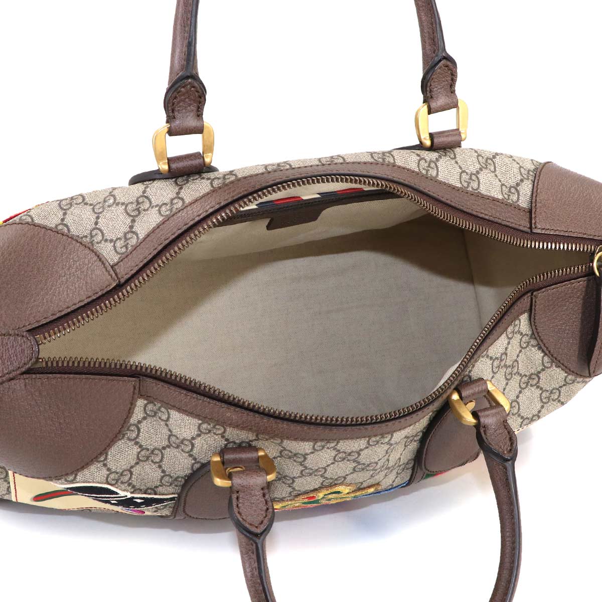 Courrier GG Supreme Duffle Shoulder Bag Beige 459311