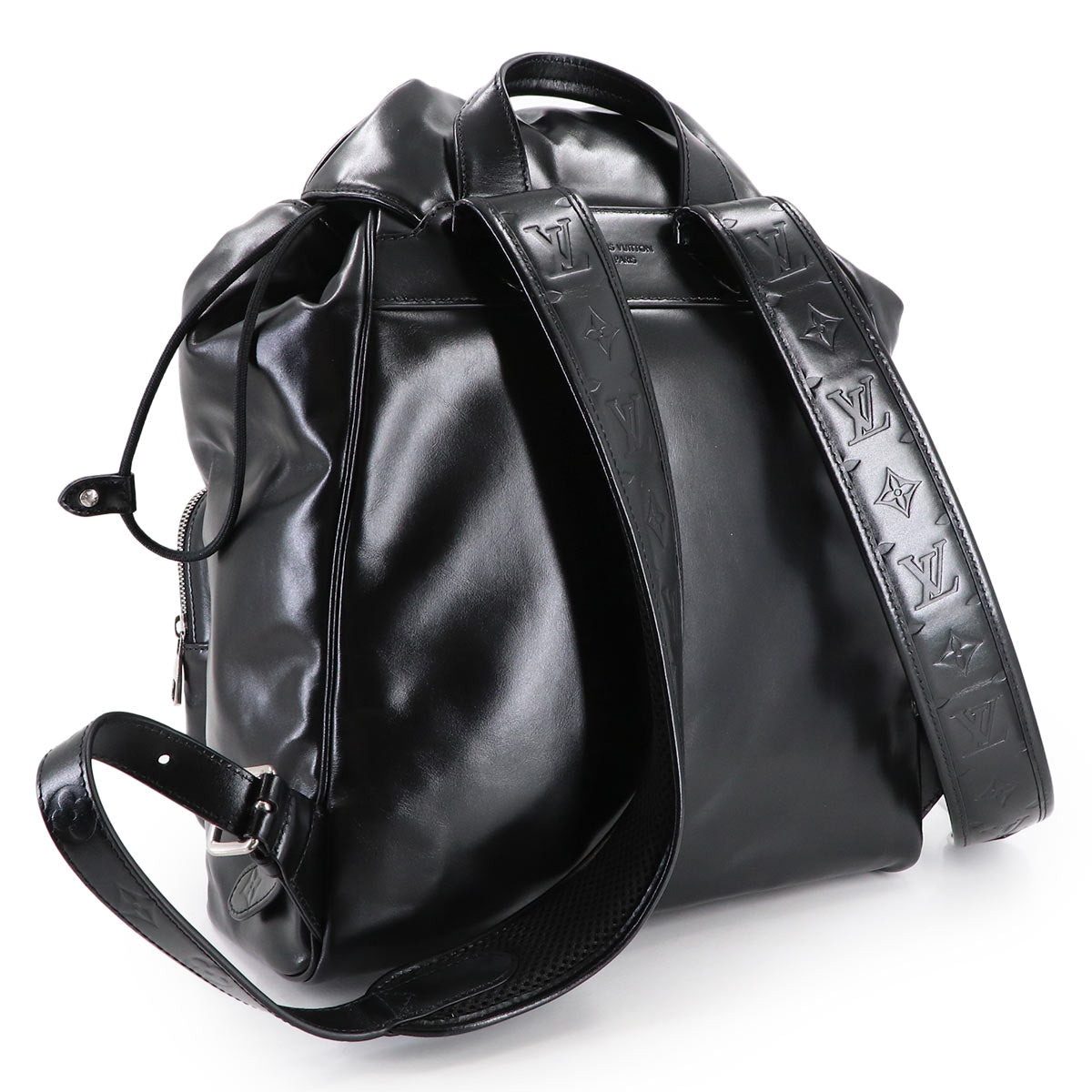 Montsouris Cargo Backpack Leather Black M13983 Purse
