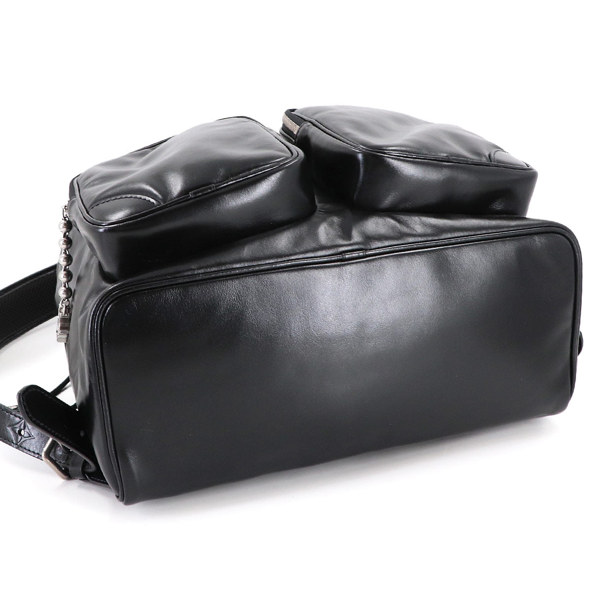 Montsouris Cargo Backpack Leather Black M13983 Purse