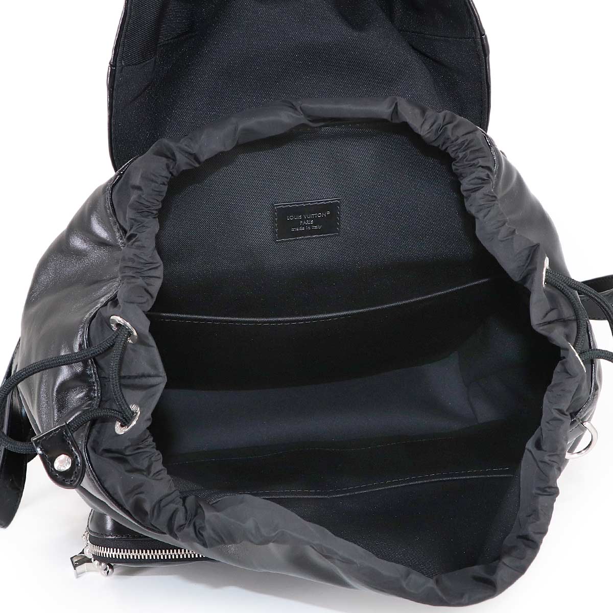 Montsouris Cargo Backpack Leather Black M13983 Purse