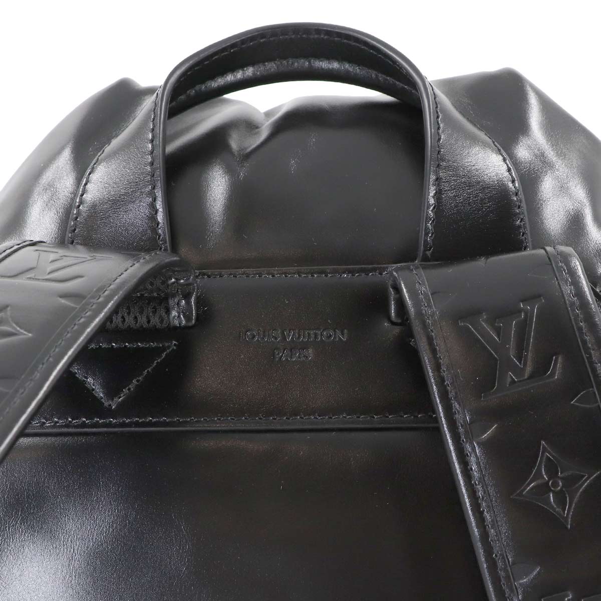 Montsouris Cargo Backpack Leather Black M13983 Purse
