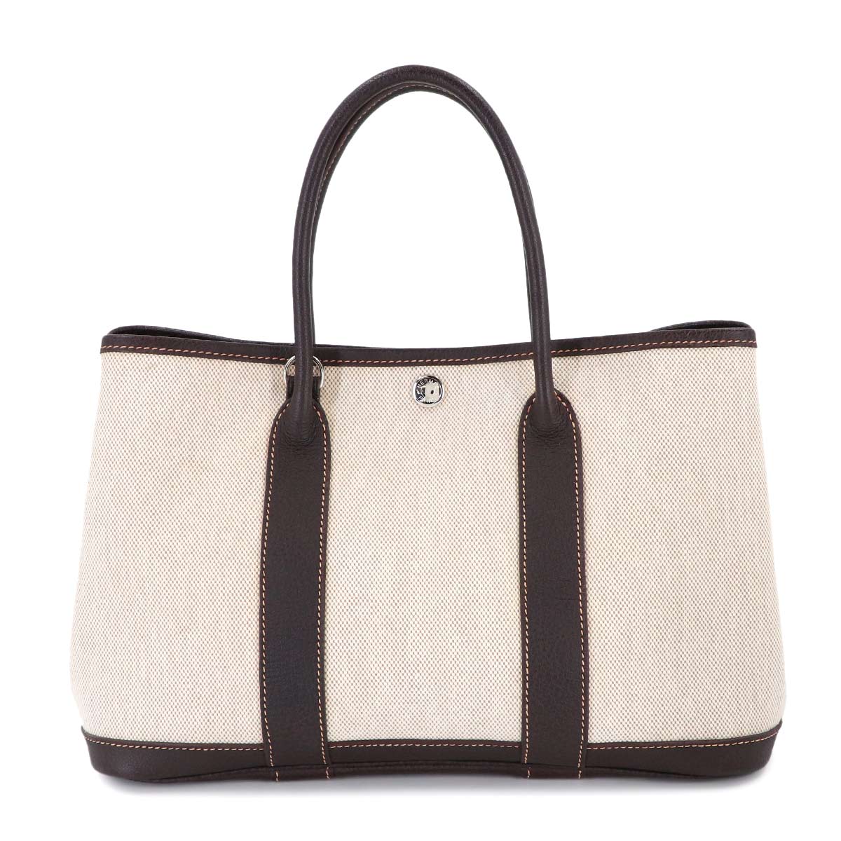Garden Party TPM Tote Bag Toile H Natural Marron