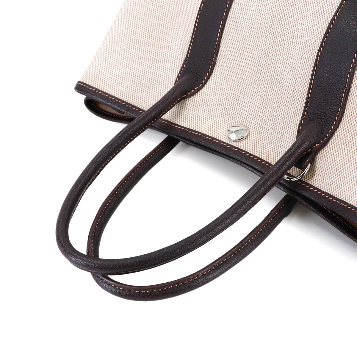 Garden Party TPM Tote Bag Toile H Natural Marron