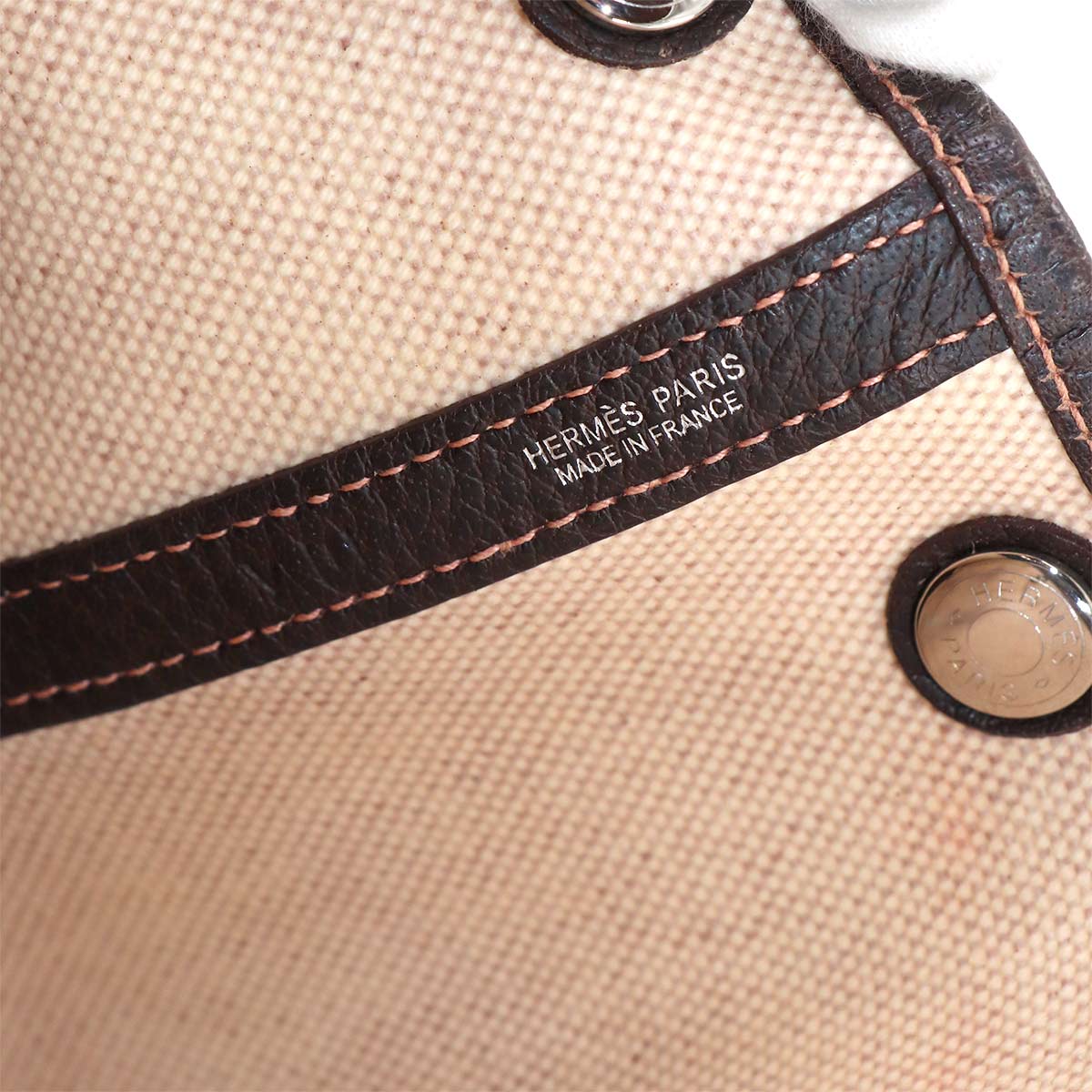 Garden Party TPM Tote Bag Toile H Natural Marron