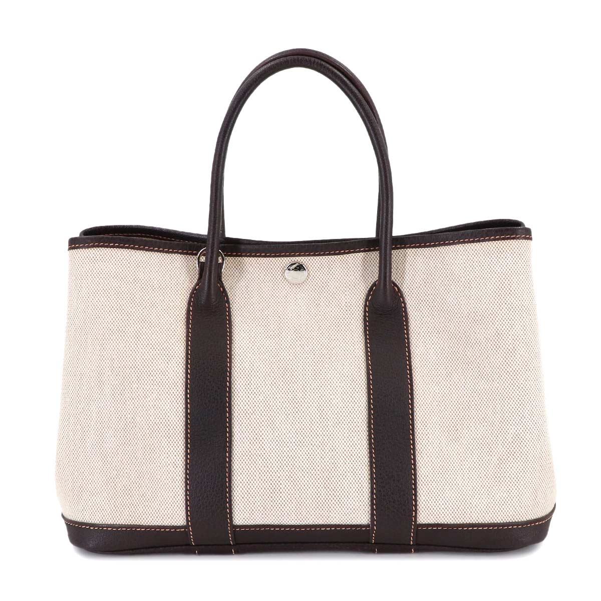 Garden Party TPM Tote Bag Toile H Natural Marron