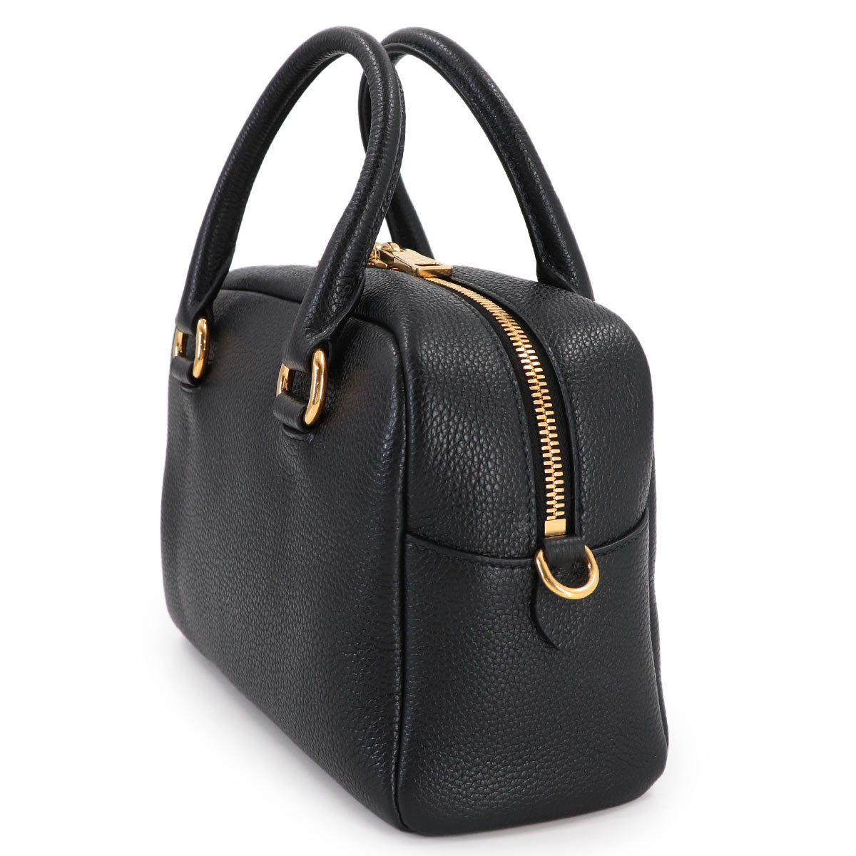 2way Hand Shoulder Bag Leather Nero 1BB108 Black Purse