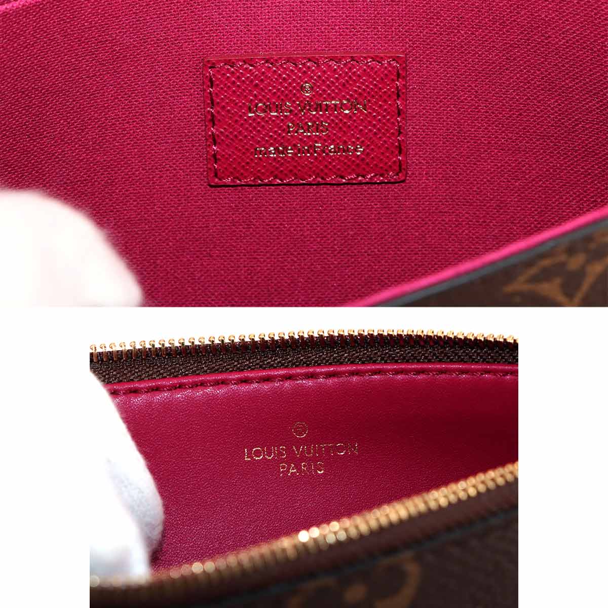 Monogram Felicie Pochette Chain Long Wallet Brown M61276