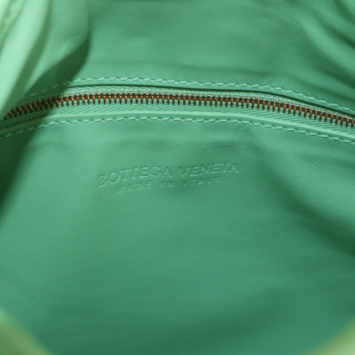 Intrecciato Pop Small Shoulder Bag Leather Green Purse