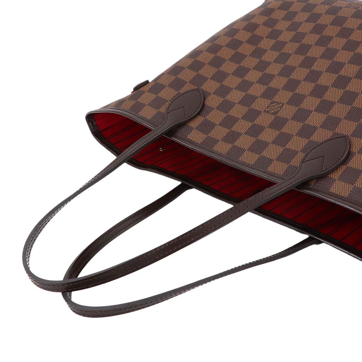 Damier Neverfull MM Tote Bag Ebene Cerise N41358 Purse