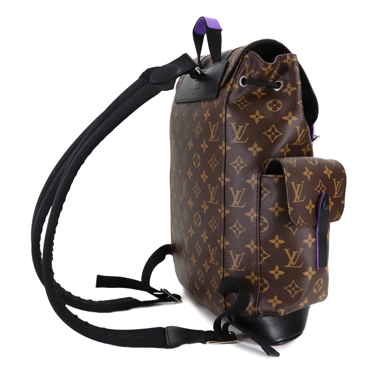 Monogram Macassar Christopher PM Back Pack Purple M46247