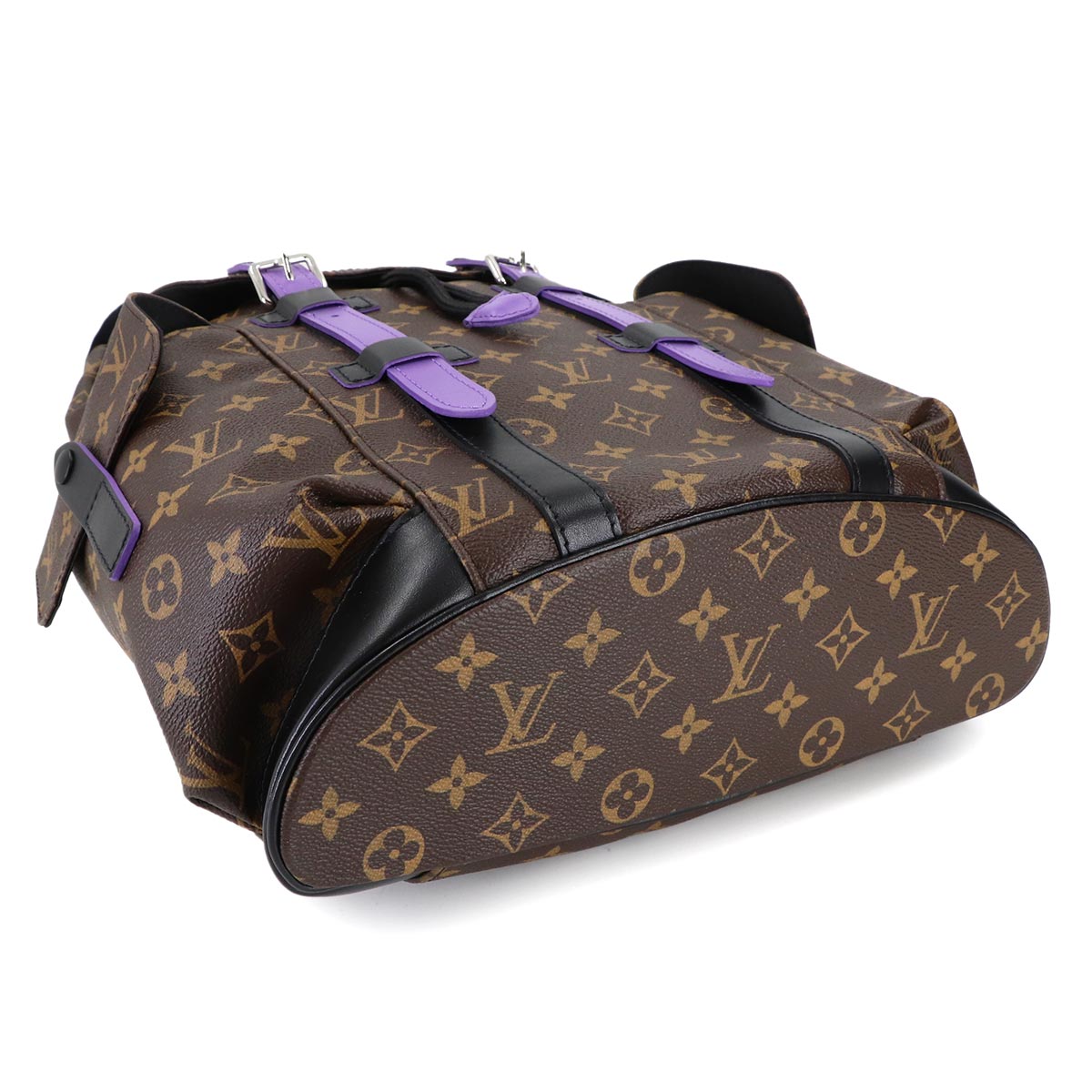 Monogram Macassar Christopher PM Back Pack Purple M46247