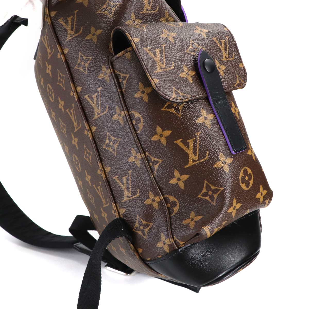 Monogram Macassar Christopher PM Back Pack Purple M46247