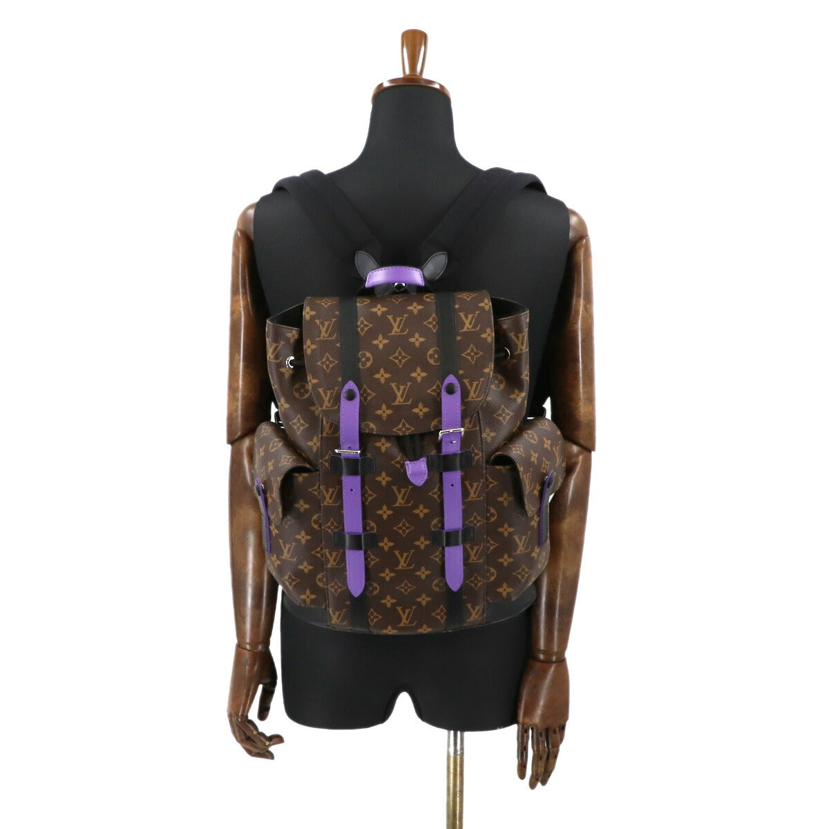 Monogram Macassar Christopher PM Back Pack Purple M46247