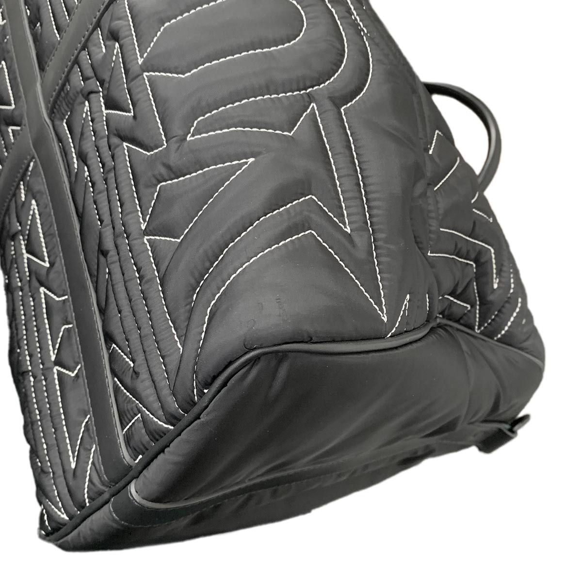 LV Snow Keepall Bandouliere 50 Nylon Leather Black M21428