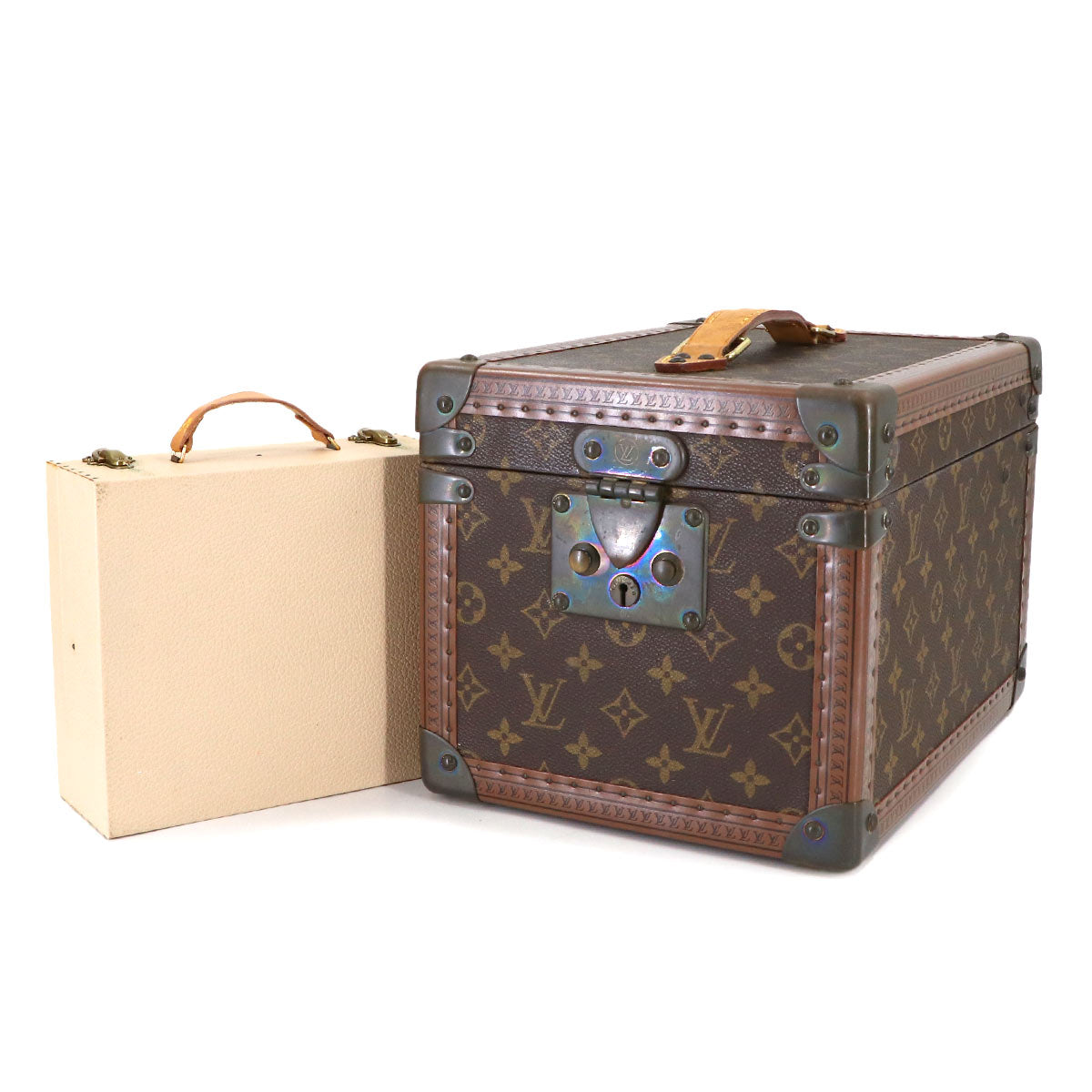 Monogram Boite Flacons Cosmetic Box Vanity Bag M21828