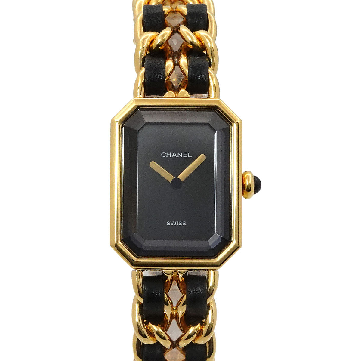 Premiere Size M H0001 Vintage Quartz Black Dial Ladies Watch