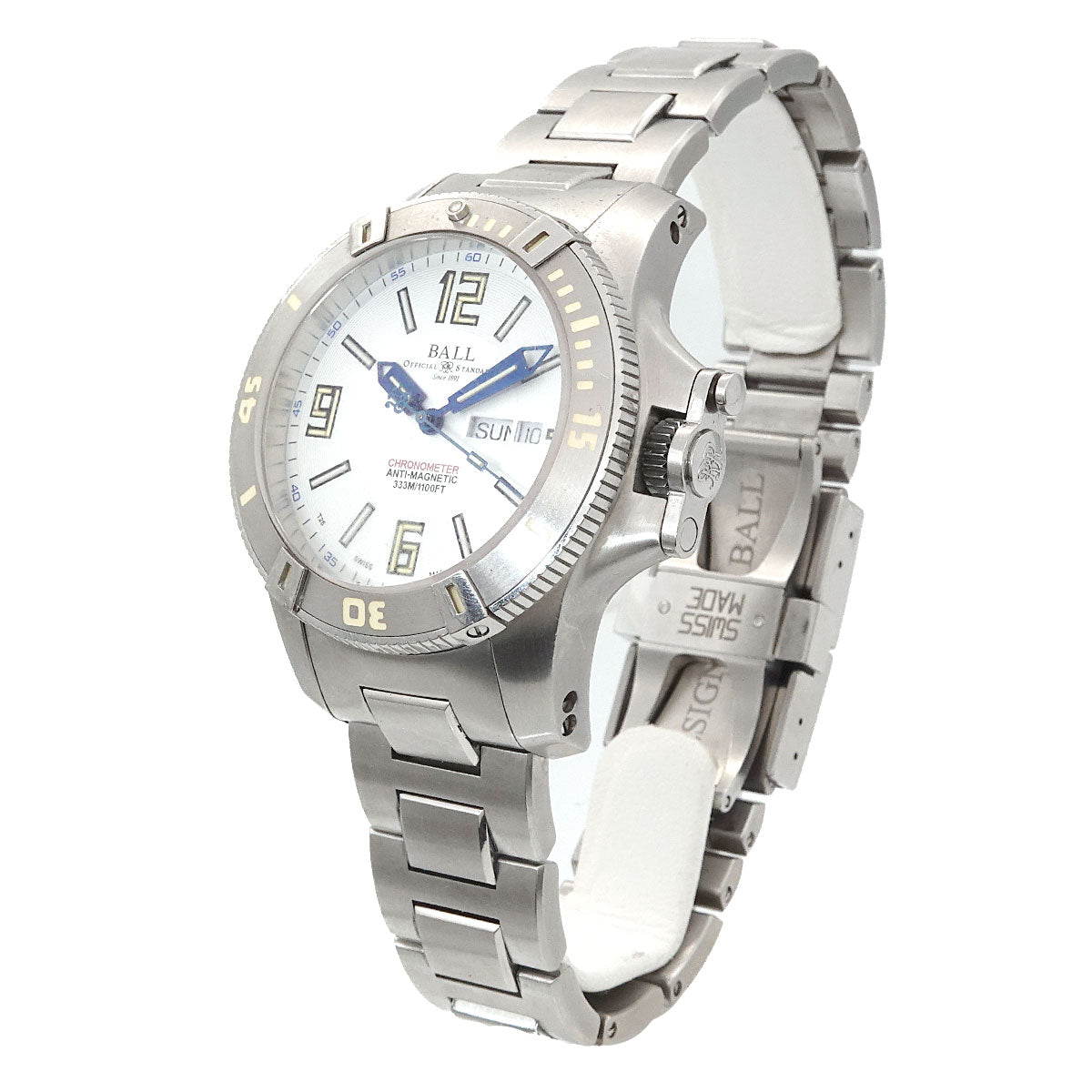 Engineer Hydrocarbon Space Master DM2036A Date Silver Dial Men