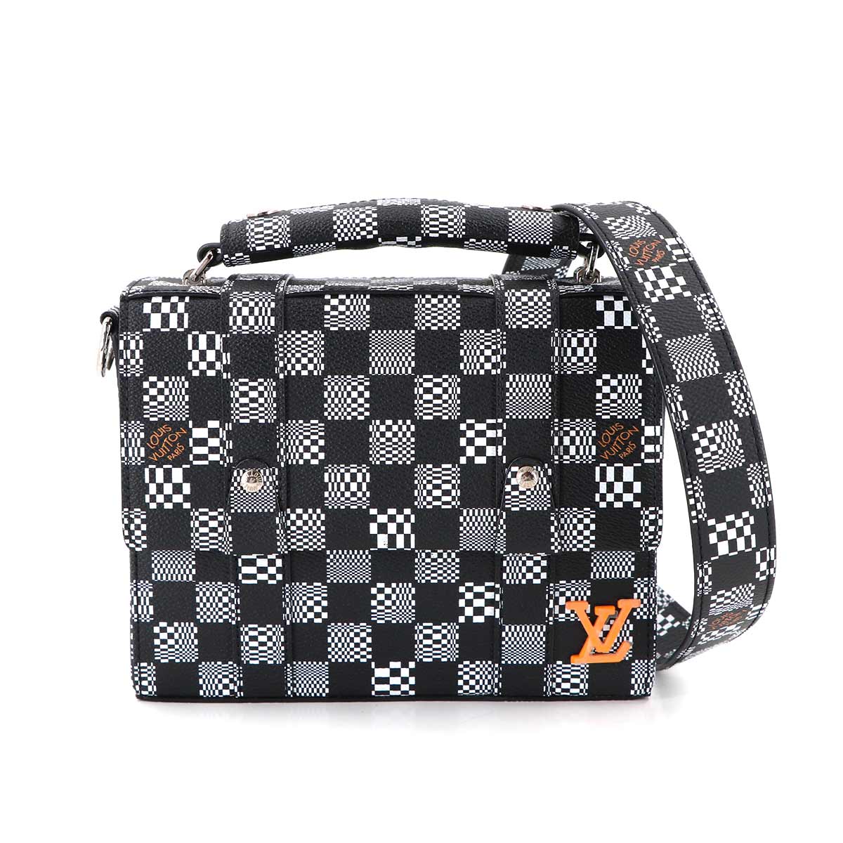 Damier Distorted Flap Soft Trunk Shoulder Bag N50032