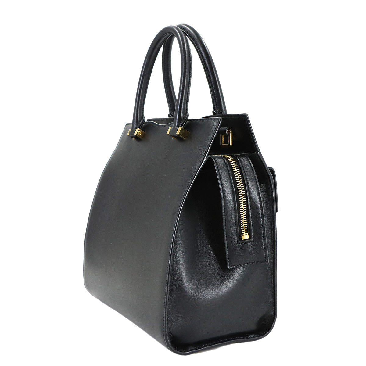 Uptown Hand Shoulder Bag Leather Black 636542 Purse