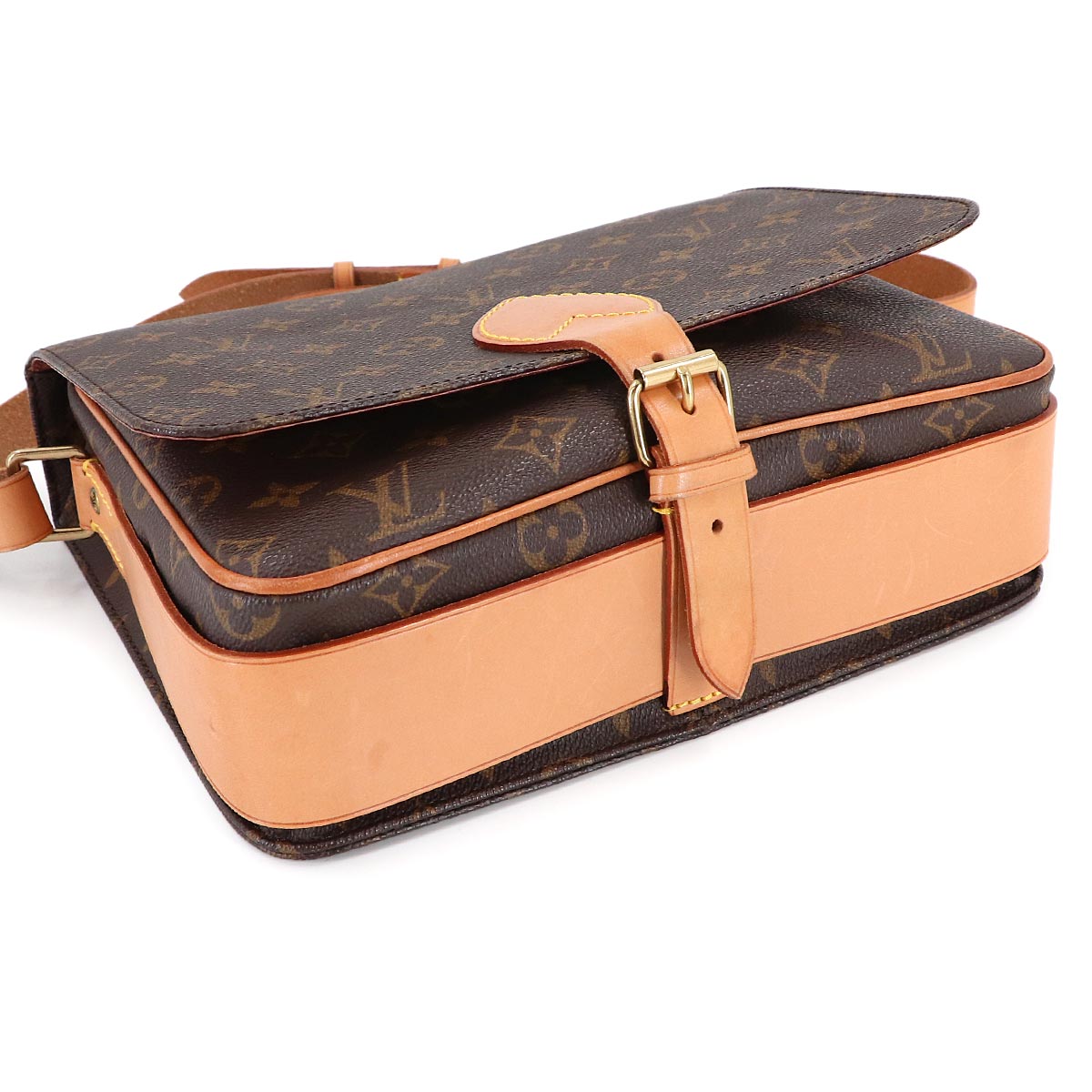 Monogram Cartouchiere Shoulder Bag Brown M51252 Purse