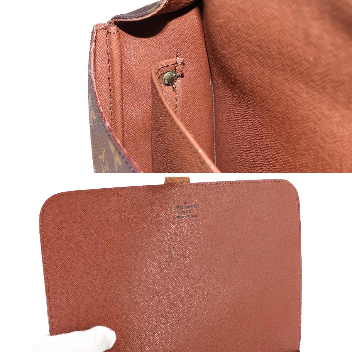 Monogram Cartouchiere Shoulder Bag Brown M51252 Purse