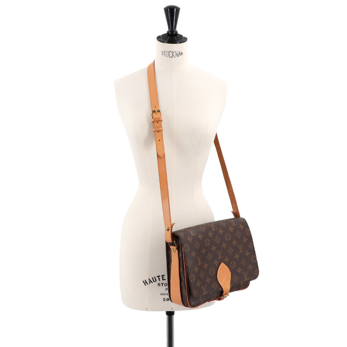 Monogram Cartouchiere Shoulder Bag Brown M51252 Purse