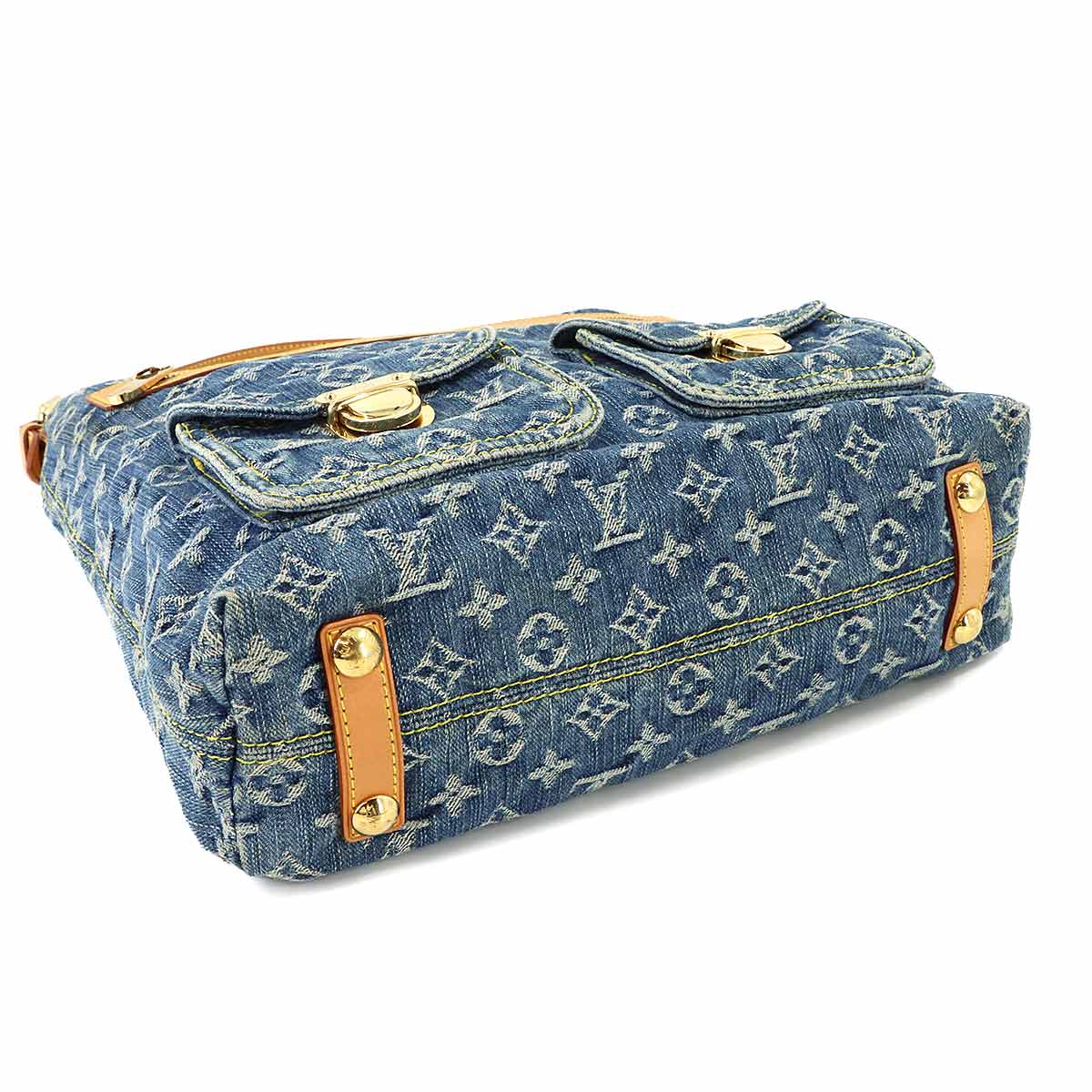 Monogram Denim Buggy GM Shoulder Bag Blue M95048 Purse