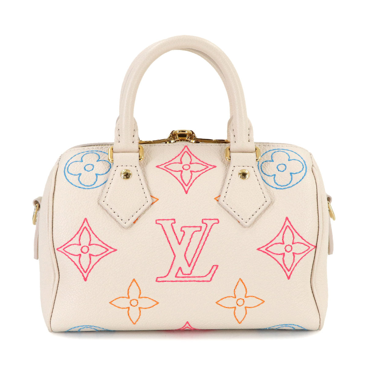 Speedy Bandouliere 20 2way Hand Bag Leather White M46667