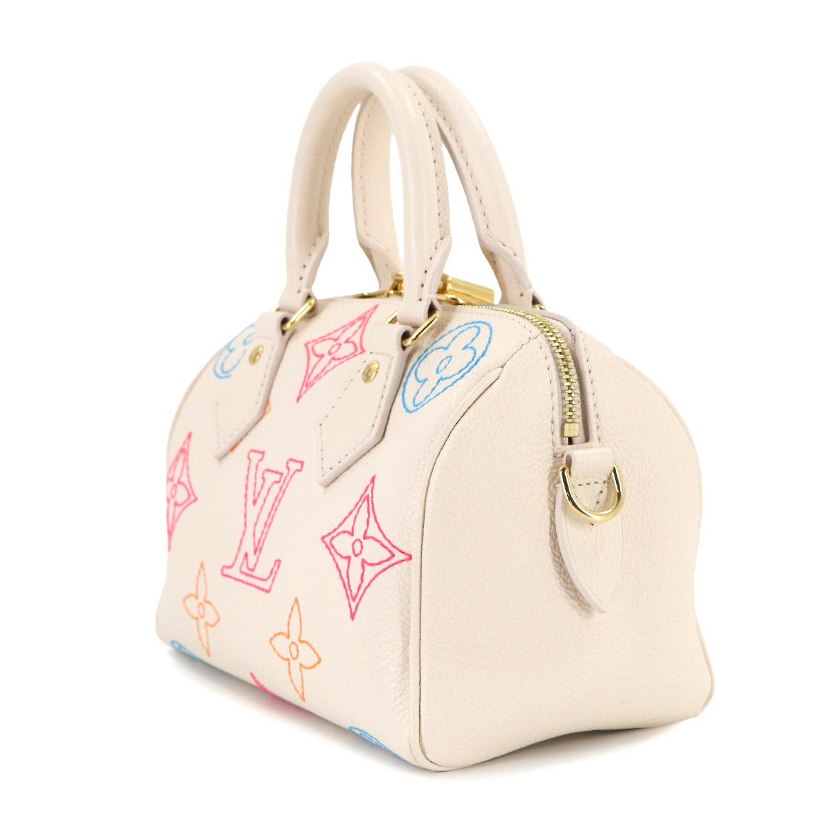 Speedy Bandouliere 20 2way Hand Bag Leather White M46667