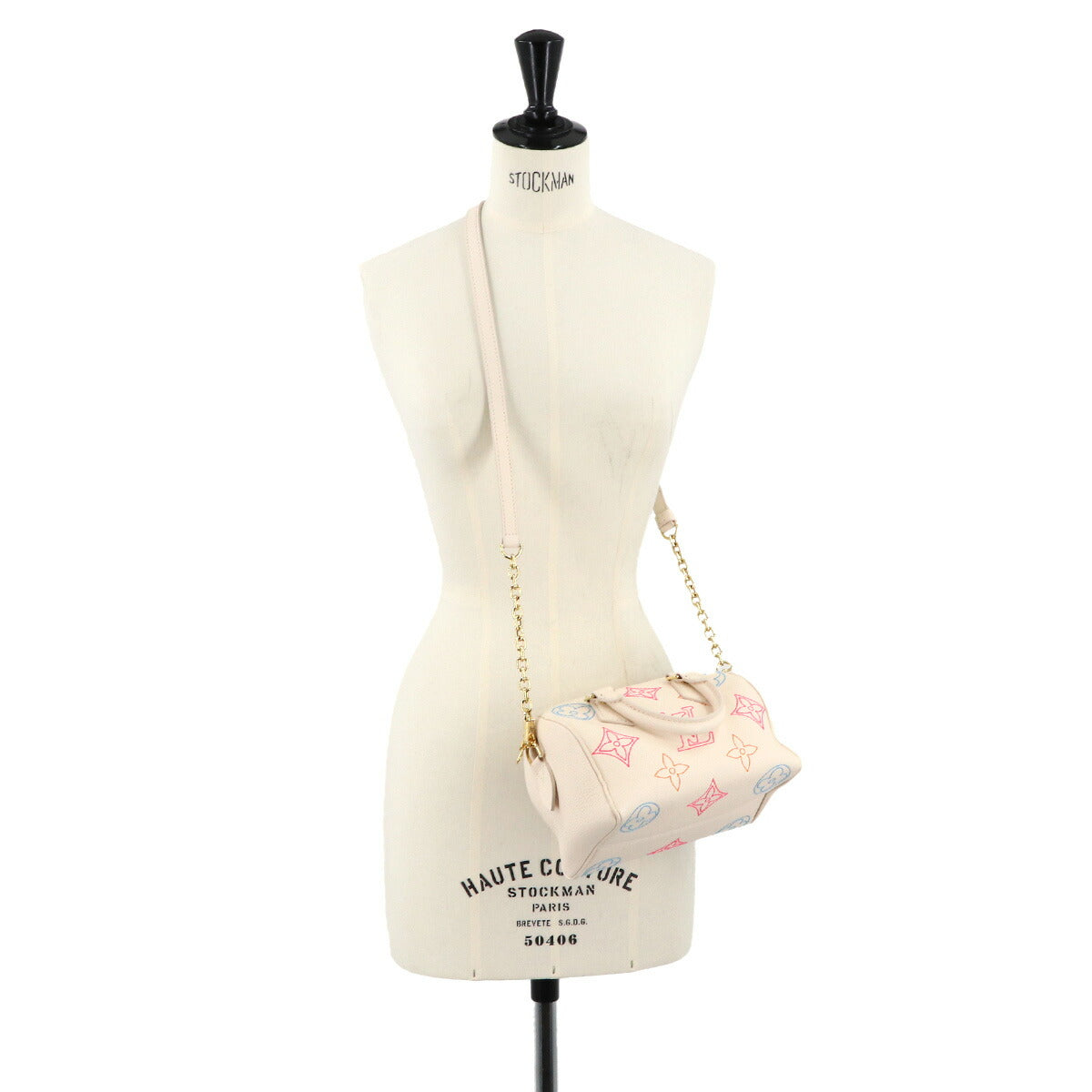 Speedy Bandouliere 20 2way Hand Bag Leather White M46667