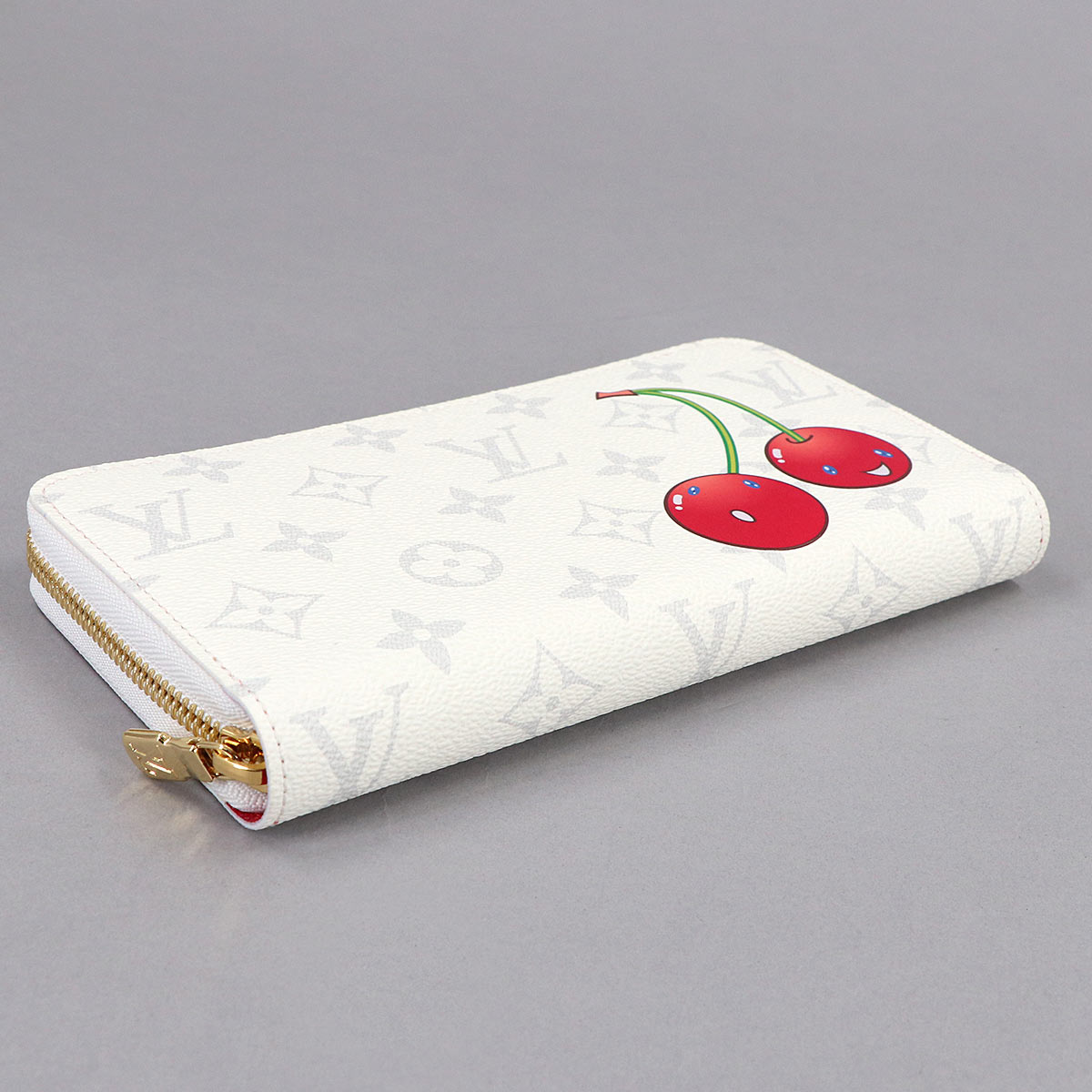 LV x TM Zippy Wallet Monogram Cherry White M14240 Purse