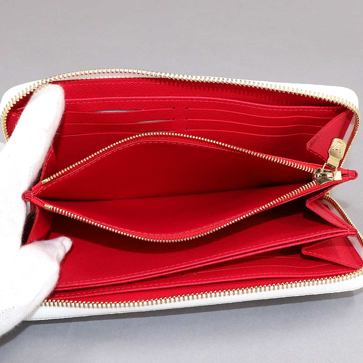 LV x TM Zippy Wallet Monogram Cherry White M14240 Purse