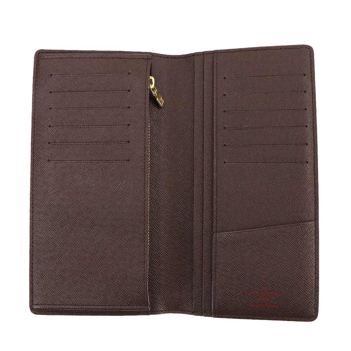 Damier Brazza Wallet Ebene Brown N60017 Purse