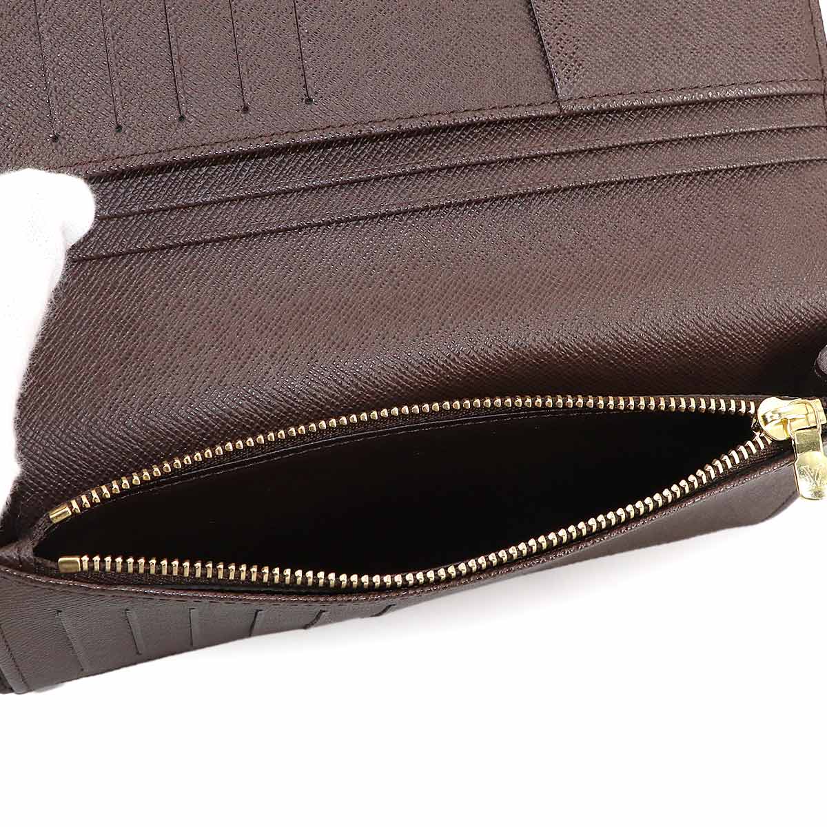 Damier Brazza Wallet Ebene Brown N60017 Purse