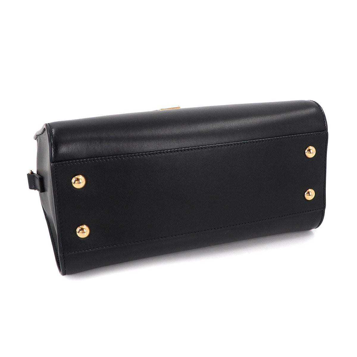 Baby Cabas Hand Shoulder Bag Leather Black 568853