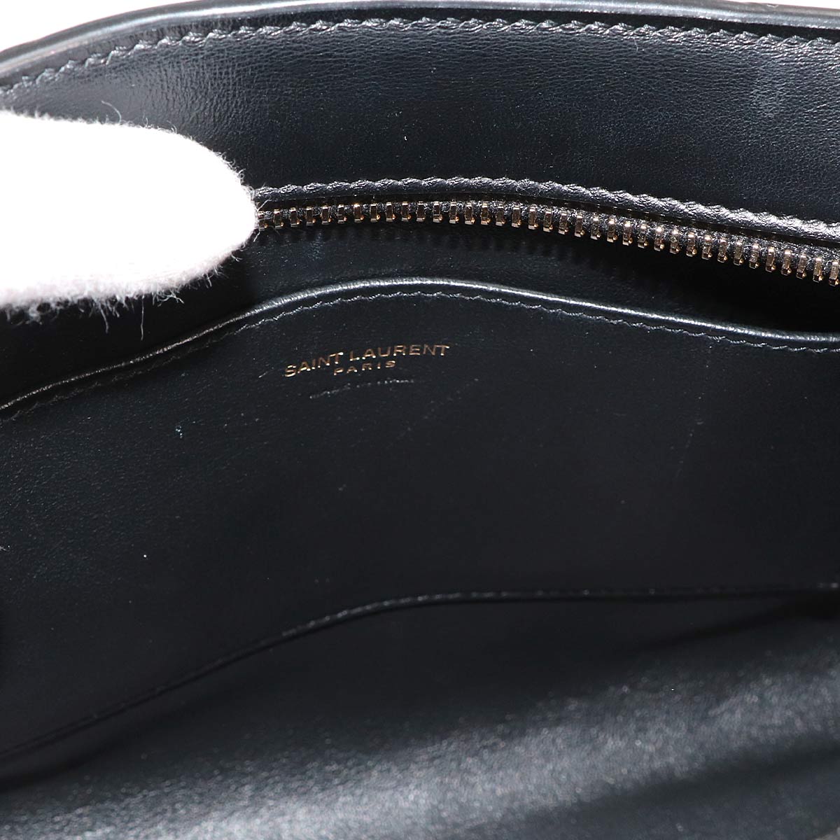 Baby Cabas Hand Shoulder Bag Leather Black 568853