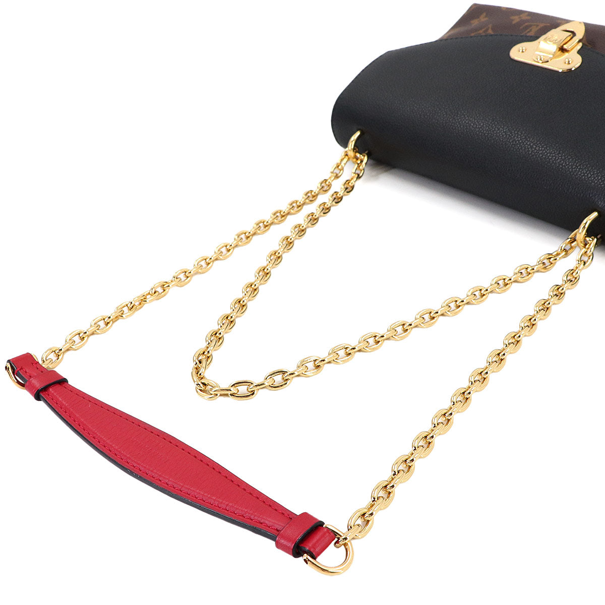 Monogram Saint Placide Chain Shoulder Bag Black M43714