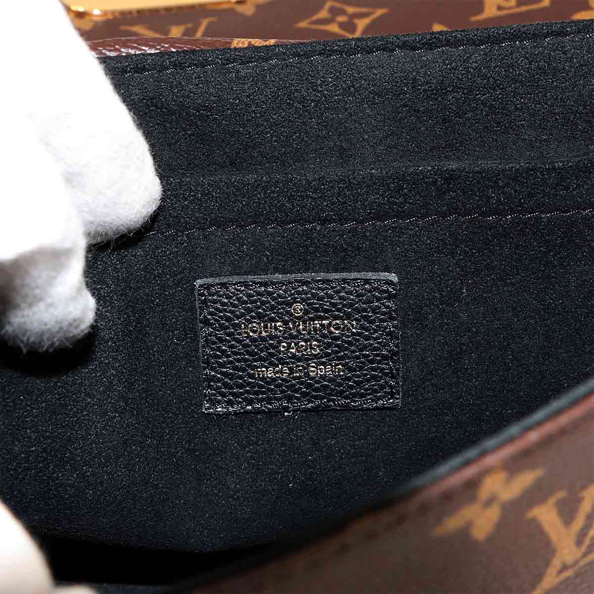 Monogram Saint Placide Chain Shoulder Bag Black M43714