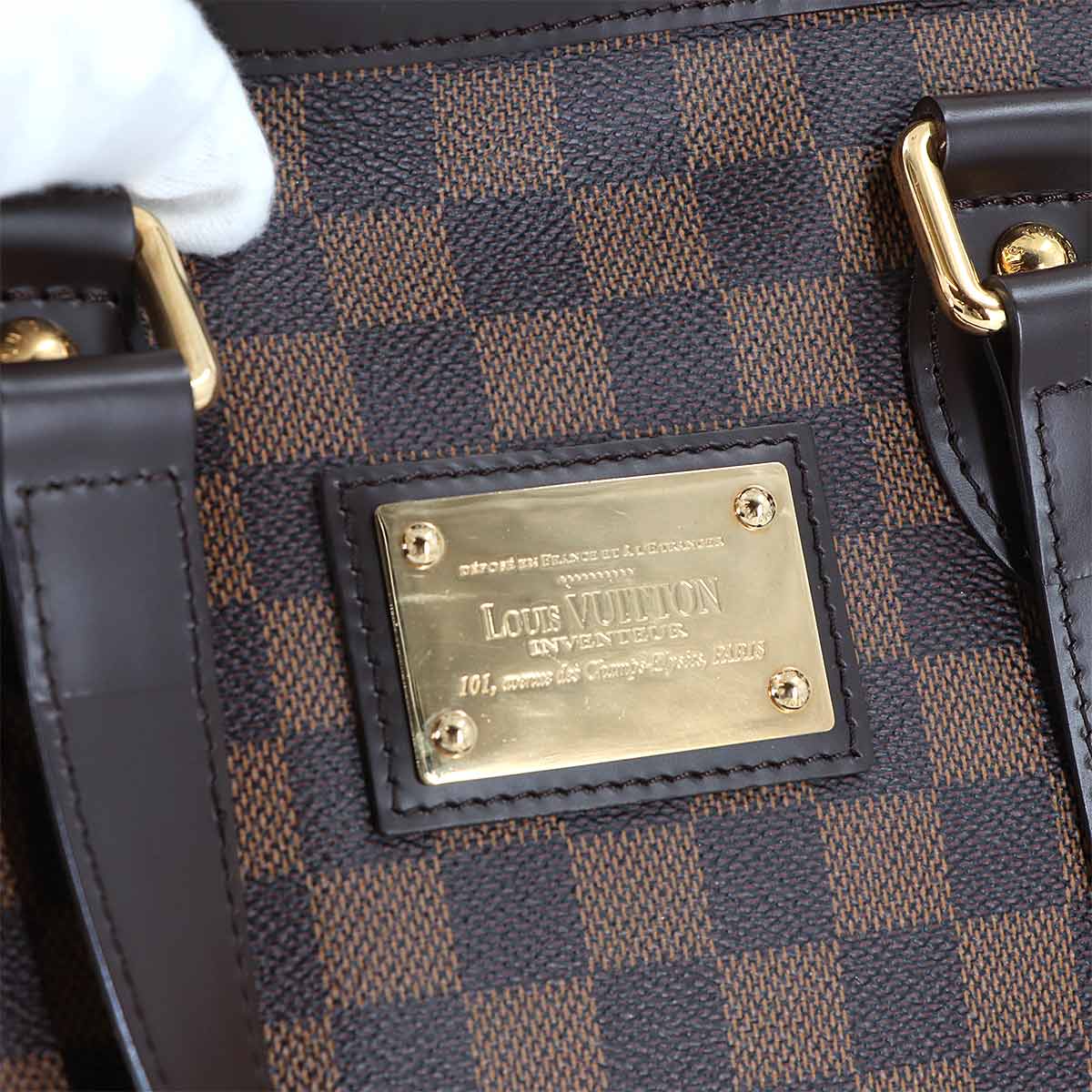 Damier Hampstead PM Tote Bag Ebene N51205 Purse