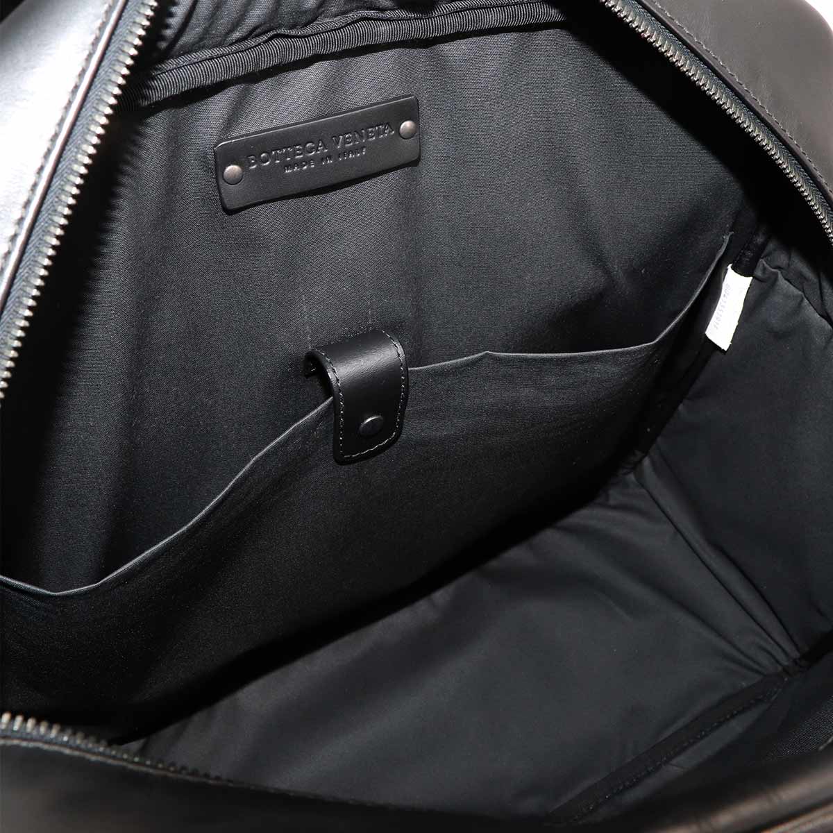 Intrecciato Buisiness Bag Leather Black Purse