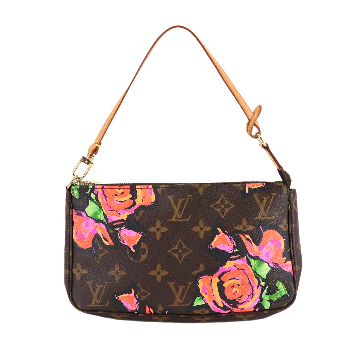 Monogram Rose Pochette Accessoires Hand Bag M48615