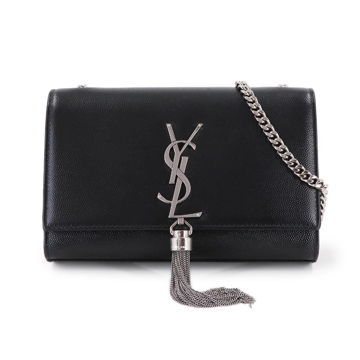 Kate Small Chain Shoulder Bag Leather Black 474366