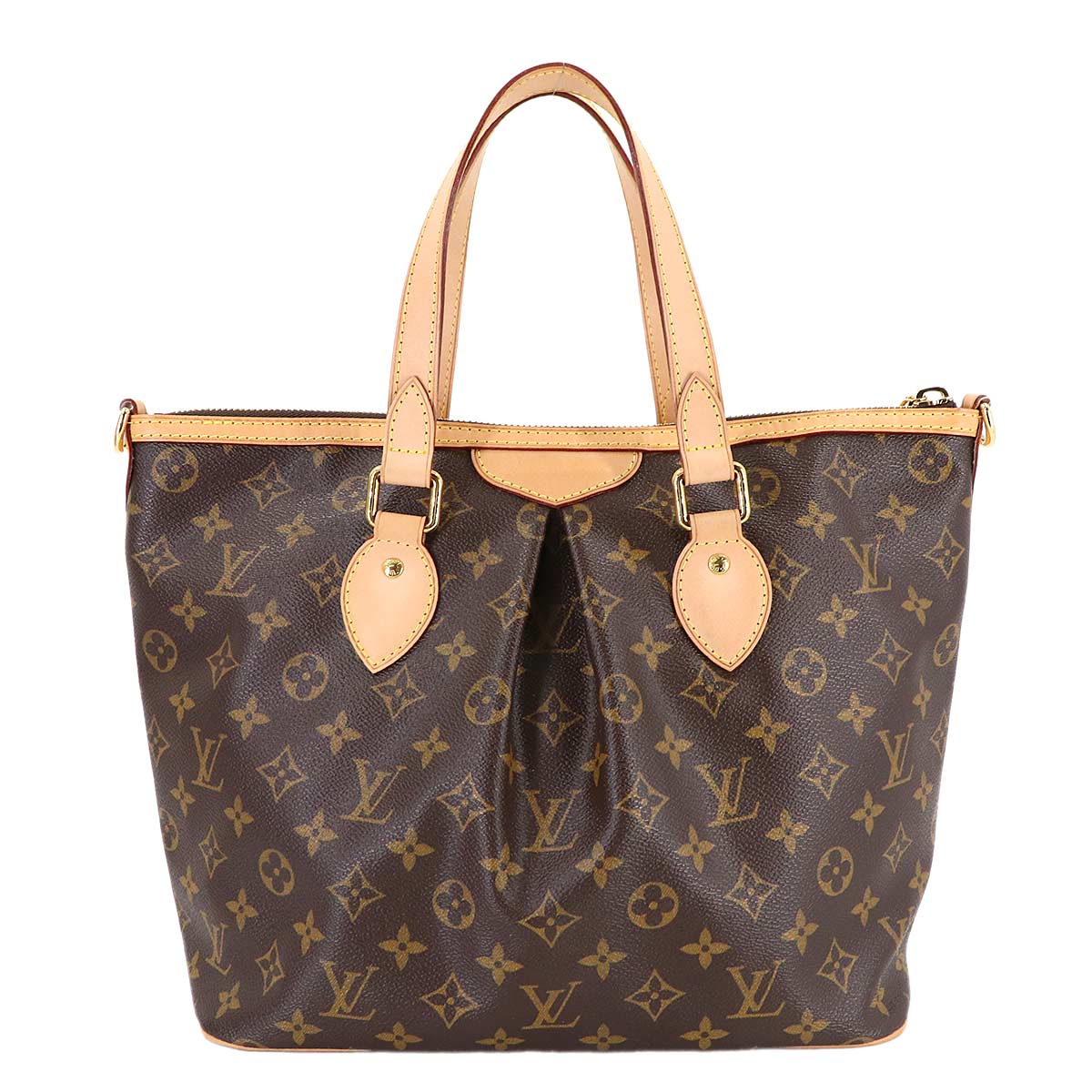 Monogram Palermo PM 2way Tote Shoulder Bag Brown M40145