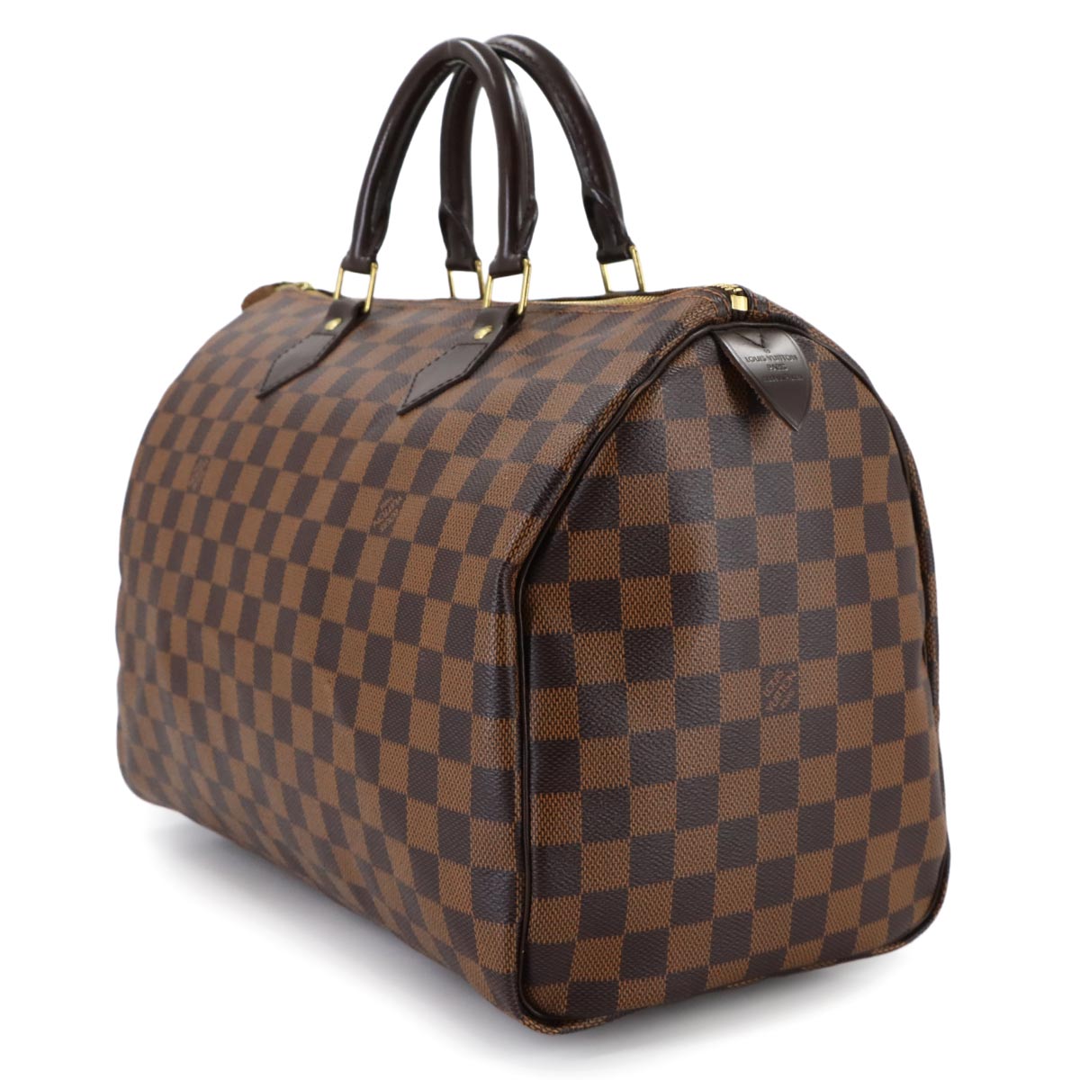 Damier Speedy 35 Hand Bag Ebene N41523 Brown Purse