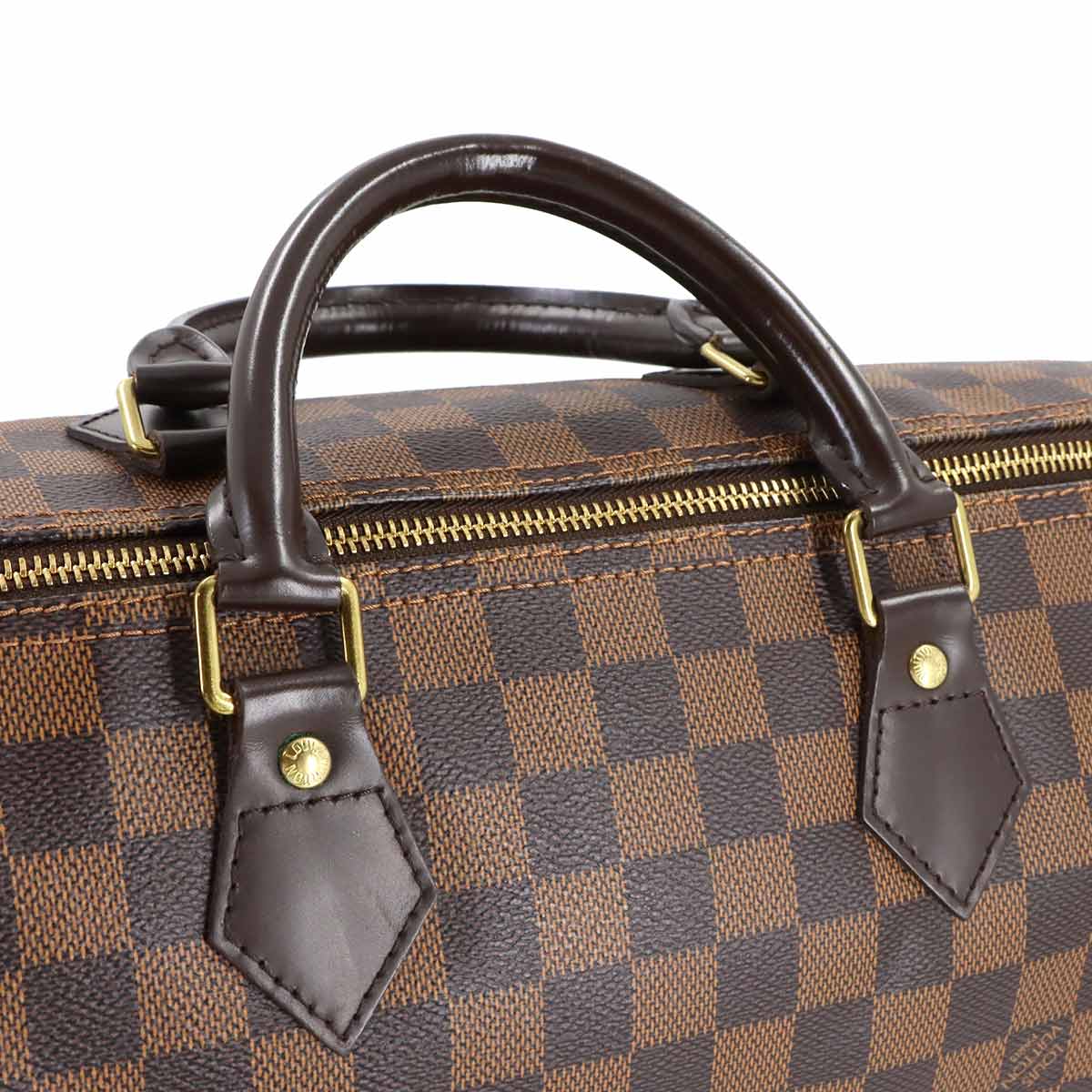 Damier Speedy 35 Hand Bag Ebene N41523 Brown Purse